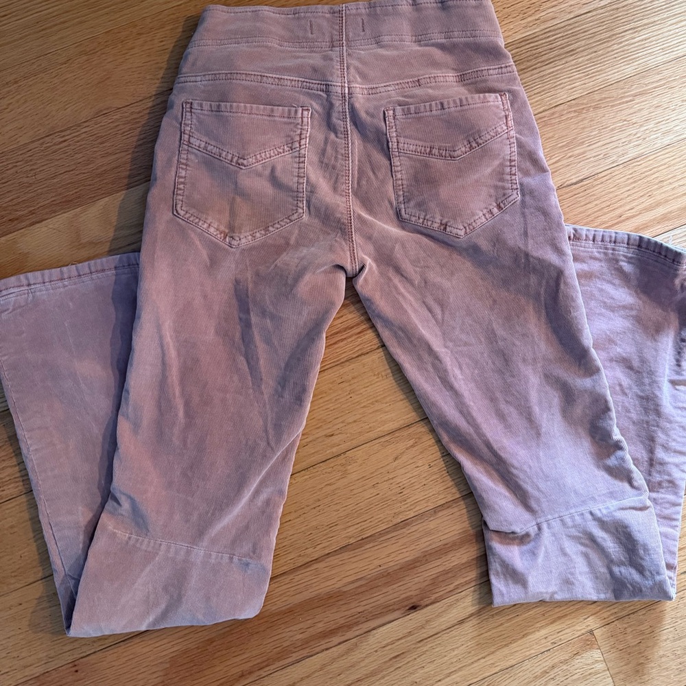 Pink We the Free Bottoms Penny Pull Up Flare Courderoys - Picture 4 of 9